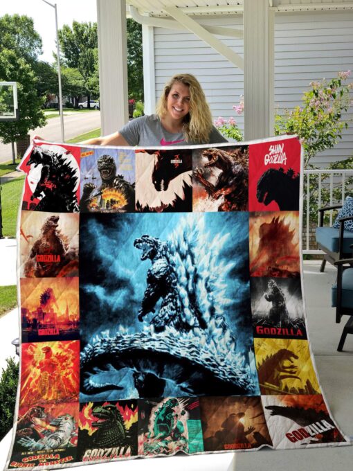 Buy Godzilla Quilt Blanket & Quilt Bedding Set 0563