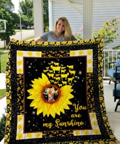 Buy Goat Sunflower You Are My Sunshine Quilt Blanket & Quilt Bedding Set Great Customized Blanket Gifts For Birthday Christmas Thanksgiving