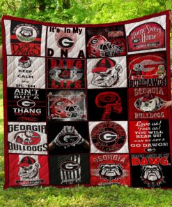 Buy Georgia Bulldogs Home Sweet Home Quilt Blanket & Quilt Bedding Set Great Customized Blanket Gifts For Birthday Christmas Thanksgiving