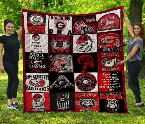 Buy Georgia Bulldogs Home Sweet Home Quilt Blanket & Quilt Bedding Set Great Customized Blanket Gifts For Birthday Christmas Thanksgiving