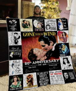 Buy Gone With The Wind Poster Quilt Blanket & Quilt Bedding Set