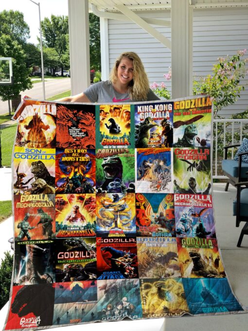 Buy Godzilla Quilt Blanket & Quilt Bedding Set For Fans