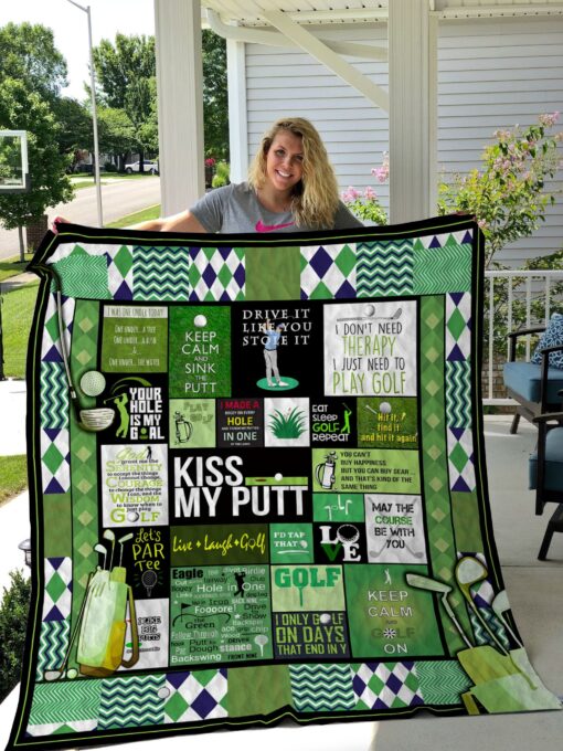 Buy Golf May The Course Be With You Quilt Blanket & Quilt Bedding Set Great Customized Blanket Gifts For Birthday Christmas Thanksgiving