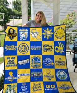 Buy Golden State Warriors Quilt Blanket & Quilt Bedding Set Ver 25