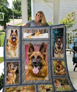 Buy German Shepherd In Every Places Quilt Blanket & Quilt Bedding Set Great Customized Blanket Gifts For Birthday Christmas Thanksgiving